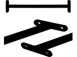 Barra Per Trazioni In Metallo Nero Per Giardino 125 Cm