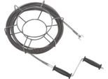 Set Di Spirali Per La Pulizia Dei Tubi - Per Macchine Elettriche Per La Pulizia Dei Tubi - Lunghezza 10 M - Molla 12 Mm - Per Tubi Ø 50-120 Mm - Acciaio Al Manganese - Trattato Termicamente - Blu Cielo