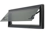Finestra Apribile Per Camper - Finestra Laterale 70 X 30 Cm - Zanzariera - Apertura Max. 85° - Per Camper, Caravan, Rimorchi - Bianco