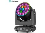 Testa Mobile A Led - Illuminazione Scenica Dmx Da 350 W - 19×15 W Rgbw + 47×0,5 W Rgb - Zoom/Focus - DMX512 E Rdm - 90-240 V - Connettore Ue