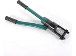 Pinza Idraulica Manuale Per Capicorda - YQK-300 - Crimpatura Esagonale - 11 Coppie Di Matrici - Dimensioni Multiple - Verde