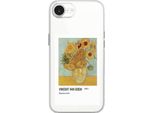 Custodia Per Iphone 16E, Trasparente, Silicone Flessibile, Girasoli Di Van Gogh