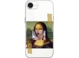 Custodia Per Iphone 16E, Trasparente, Silicone Flessibile, Monna Lisa Con Lecca-Lecca