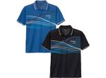 Atlas For Men - Polo Da Uomo "Sport Line"" (Confezione Da 2) AF4256 (Xl) (Nero/Blu)"
