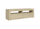 Syfax™ Mobile Porta Tv Con Luci Led Rovere Sonoma 120X35X40 Cm