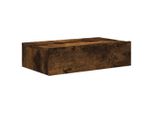 Syfax™ Mobile Porta Tv Con Luci Led Rovere Fumo 60X35X15,5 Cm