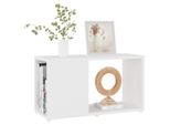 Syfax™ Mobile Porta Tv Bianco 60X24X32 Cm In Legno Multistrato