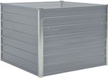 Vidaxl Letto Rialzato 100 X 100 X 77 Cm Acciaio Zincato Grigio