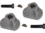 2X Portacoltelli + Viti + Set Di Cunei Castelgarden Tc Tcp 102 122 84 98 Hydro