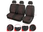 Coprisedili Per Autobus 2+1 Per Vw Transporter T5 2003-2015 Coprisedili In Tessuto Poliestere Rosso