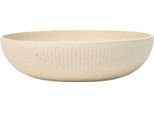Vivanno Vaso Da Fiori In Fibra Di Vetro Plana, Rilievo Arbanerelief Opaco Con Motivo - 34X9 Cm