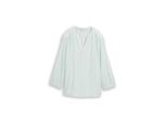Tom Tailor Damen Bluse Mit Streifenmuster, GrüN, Gestreift, Gr. 46