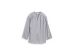Tom Tailor Damen Bluse Mit Streifenmuster, Blau, Gestreift, Gr. 40