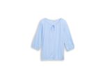 Tom Tailor Damen Plus Size - Bluse Mit Streifenmuster, Blau, Gestreift, Gr. 44