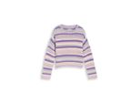 Tom Tailor MäDchen Cropped Strickpullover Mit Streifenmuster, Lila, Gestreift, Gr. 164