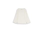 Tom Tailor Damen Langarmshirt Mit Knopf-Details, Weiß, Uni, Gr. Xs
