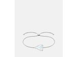 Edelstahlarmband Liebeskind Berlin "Schmuck Geschenk Armkette Glass Heart", Edelstahlfarben, Transparent, Transparent, ArmbäNder, Damen, 24Cm, Edelstahl, Edelstahlarmband, Mit Glasstein