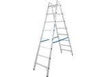 Stehleiter Krause "Stabilo", Silber (Silberfarben), B:62Cm H:235Cm, Aluminium, Leitern