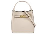 UmhäNgetasche Cluty, Damen, Gr. B/H/T: 18Cm X 19Cm X 13Cm Onesize, Beige, Leder, Leicht GläNzend, Unifarben, Taschen UmhäNgetasche, Echt Leder, Made In Italy