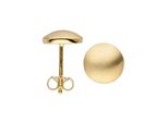 Paar Ohrstecker Jobo "Matte Ohrringe 8 Mm", Gold (Gelbgold 333), Ohrringe, Damen, 8Mm, Gelbgold 333, 333 Gold