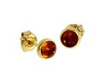 Paar Ohrstecker Ostsee-Schmuck "Ostsee-Schmuck Ohrstecker Classic 5 Mm Ohrstecker Classic 5 Mm", Gelb, Ohrringe, Damen, 6Mmrund, Silber 925 (Sterlingsilber)