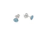 Paar Ohrstecker Vivance "Blaue Kristalle", Silber (Silber 925), Ohrringe, Damen, Silber 925 (Sterlingsilber)