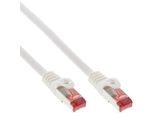 Inline - Cavo Patch - Da RJ-45 (M) A RJ-45 (M) - 50,0 M - Cavo Sstp - Cat 6 - Stampato - Bianco (76455W)