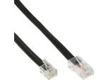 Inline® 18649 Modularkabel, RJ45 Zu RJ12 Stecker / Stecker, 6-Adrig, 15M
