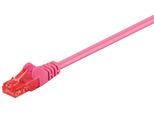Goobay 95252 Cavo Patch Cat 6, U/Utp, Magenta, 0,25 M - Miscela Di Rame Cca