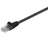 Goobay 68645 Cavo Patch Cat 5E, U/Utp, Nero, 10 M - Miscela Di Rame Cca