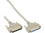 Inline® 37537 Serielle VerläNgerung, 37Pol Stecker / Buchse, 1:1 Belegt, 2M