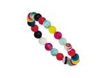Armband Jobo, Bunt (Mehrfarbig), ArmbäNder, Damen, 14Cm, Materialmix, Armband, Mit Achat 14 Cm