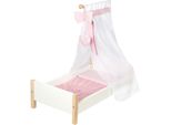 Puppenbett ROBA Scarlett, weiß, Puppenmöbel, KinderB:60cm H:30cm T:52cm, Holz, B:60cm H:30cm T:52cm