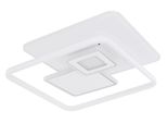 Globo Lighting Led Deckenleuchte "Roderick", Weiß, 1 Stk., Leuchten, Deckenlampe, Designleuchte, Wohnzimmer, Schlafzimmer, Quadratisch, Led Deckenleuchte