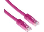 Act Pink 20 Meter U/Utp CAT6 Patch Cable With RJ45 Connectors. Cat6 U/Utp Pink 20.00M (IB1820)