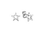 Paar Ohrstecker Firetti "Schmuck Geschenk Ohrschmuck Stern", Silber (Edelstahlfarben), Ohrringe, Damen, 10Mm, Edelstahl