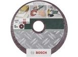 Bosch Carta Abrasiva Per Dischi Abrasivi Grana 80 (Ø) 125 Mm 2609256252 5 Pz