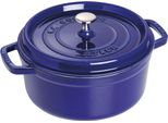 Staub 40510-283-0 Staub La Cocotte 24Cm Rund Dunkelblau, Gusseisen