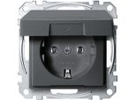 Presa Di Corrente Schuko MEG2311-0414 Antracite Sistema M (MEG2311-0414)