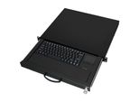 Aixcase AIX-19K1UKUSTP-B Aixcase 19" Rack 1U Tastatur Us Touchpad Usb Schwarz"