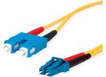 Cavo Adattatore In Fibra Ottica TelegÄRtner 2X E9/125 OS2, 1X Sc Duplex - 1X Lc Duplex, Giallo, 2 M
