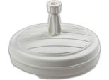 Eda 010703 Bl Supporto Per Ombrellone Eda, In Plastica, Rotondo, 430 Mm, Bianco