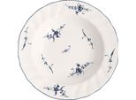 Villeroy & Boch Vieux Luxembourg Piatto Fondo 23 Cm In Porcellana Bianca Blu