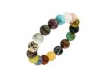 Armband Jobo, Bunt (Mehrfarbig), ArmbäNder, Damen, 19Cm, Materialmix, Armband, Mit Bunten Edelsteinen 19 Cm