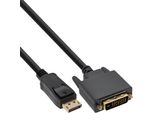 Inline® B-17112 Confezione Da 25 Pezzi Di Cavo Convertitore Da Displayport A Dvi, Nero, 2 M