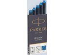 Parker 1950208 Parker Tintenpatrone Quink KöNigsblau 5 StüCk