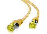 Helos 118105 Helos Cavo Patch S/Ftp Cat 6A Giallo Rete 7,5M