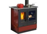 Stufa A Legna Rossa Da 6,5Kw Godin 241100Carmin