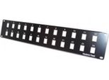 Rack Per 24 Prese Di Connessione Keystone, 48,30 Cm (19"), Nero Per L'installazione Di Un Pannello Patch Con Un Massimo Di 24 Porte (908060)"