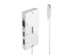 Lindy 43279 Replicatore Di Porte E Docking Station Per Laptop Usb 3.2 Gen 1 (3.1 Gen 1) Type-C Bianco